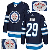 Jets 29 Patrik Laine Navy With Special Glittery Logo Adidas Jersey,baseball caps,new era cap wholesale,wholesale hats